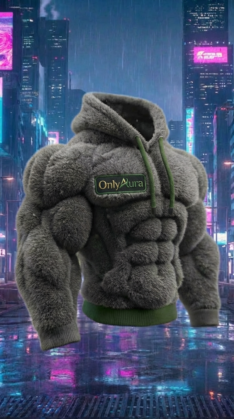 OnlyAura Muscle Bodybuilder Hooded Sweatshirt