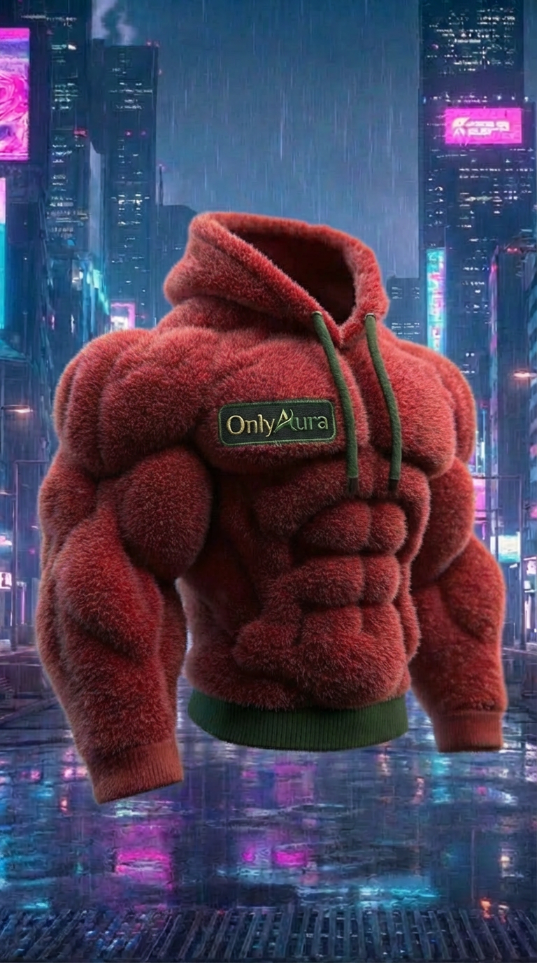 OnlyAura Muscle Bodybuilder Hooded Sweatshirt